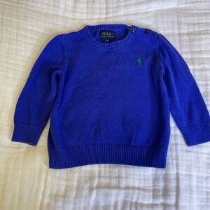 Polo Ralph Lauren Baby Sweater Blue 24M Cotton Crewneck